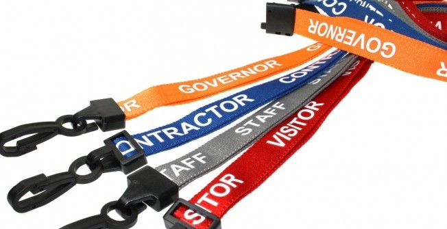 Staff Lanyards with Retractable Clips in Sutton