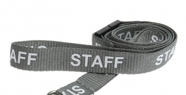Staff Printed Lanyards in Langley