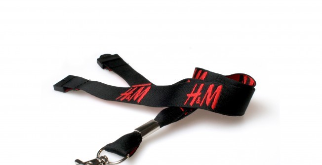 Branded Staff Neck Straps in Dean